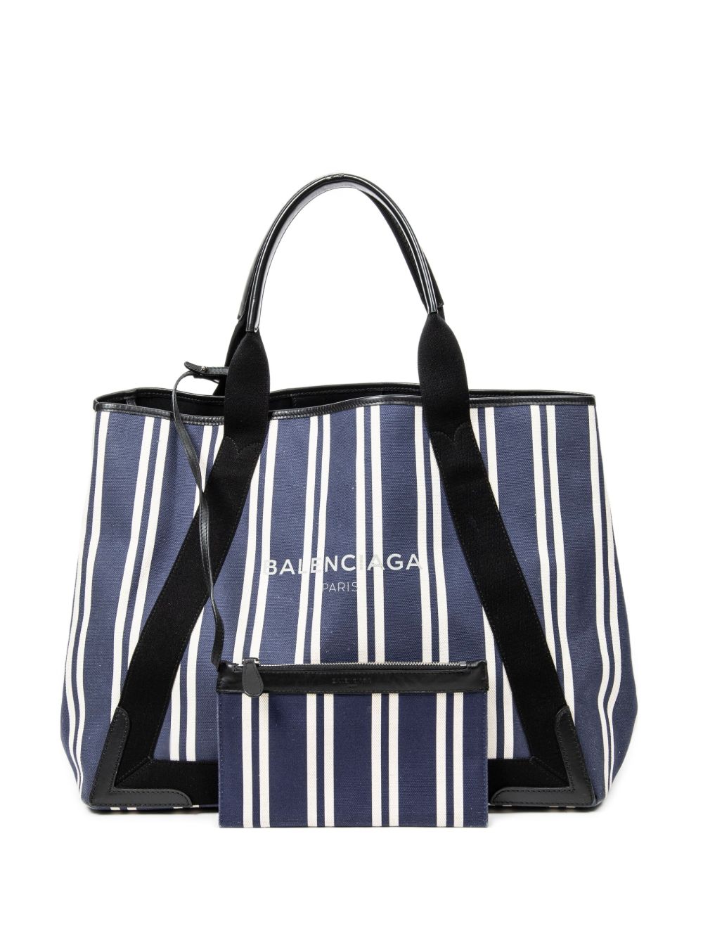 Balenciaga striped tote bag