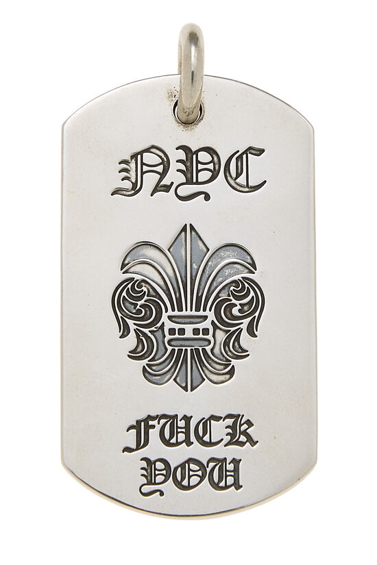 Chrome Hearts Sterling Silver Explicit Dog Tag