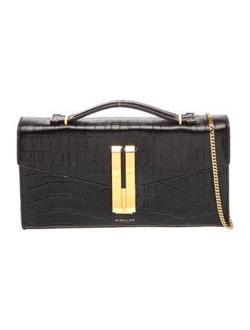 Embossed Leather Vancouver Clutch Long