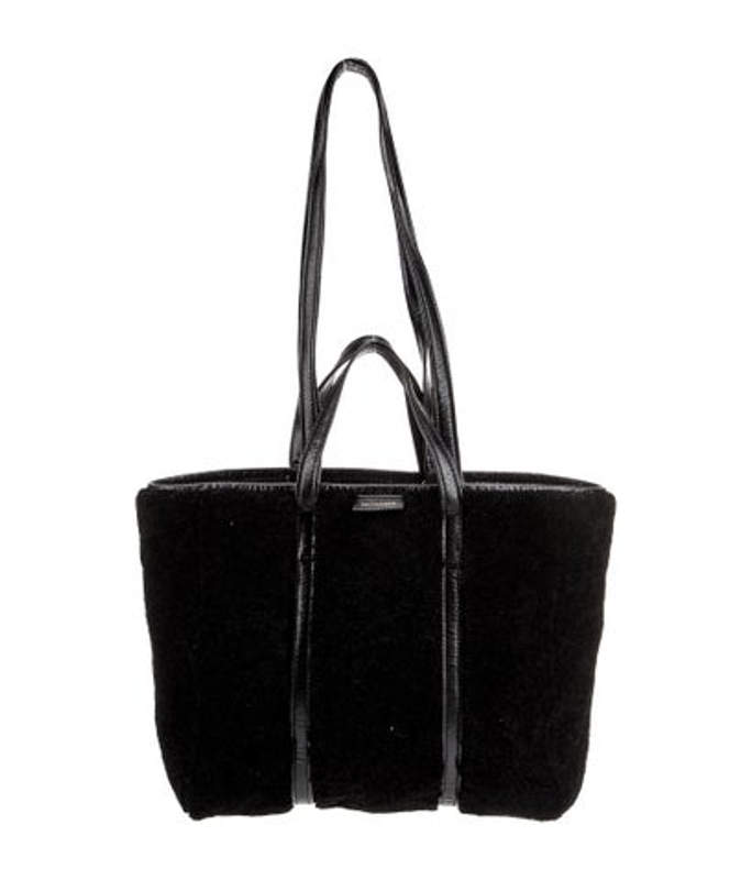 Balenciaga Shearling Barbes East West Tote Medium 2022