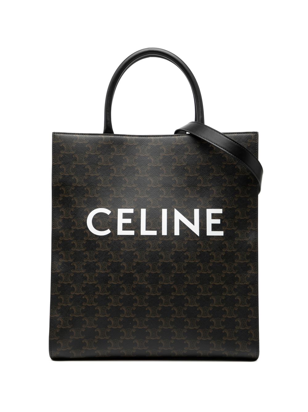 2023 Medium Triomphe Coated Canvas Vertical Cabas Tote satchel
