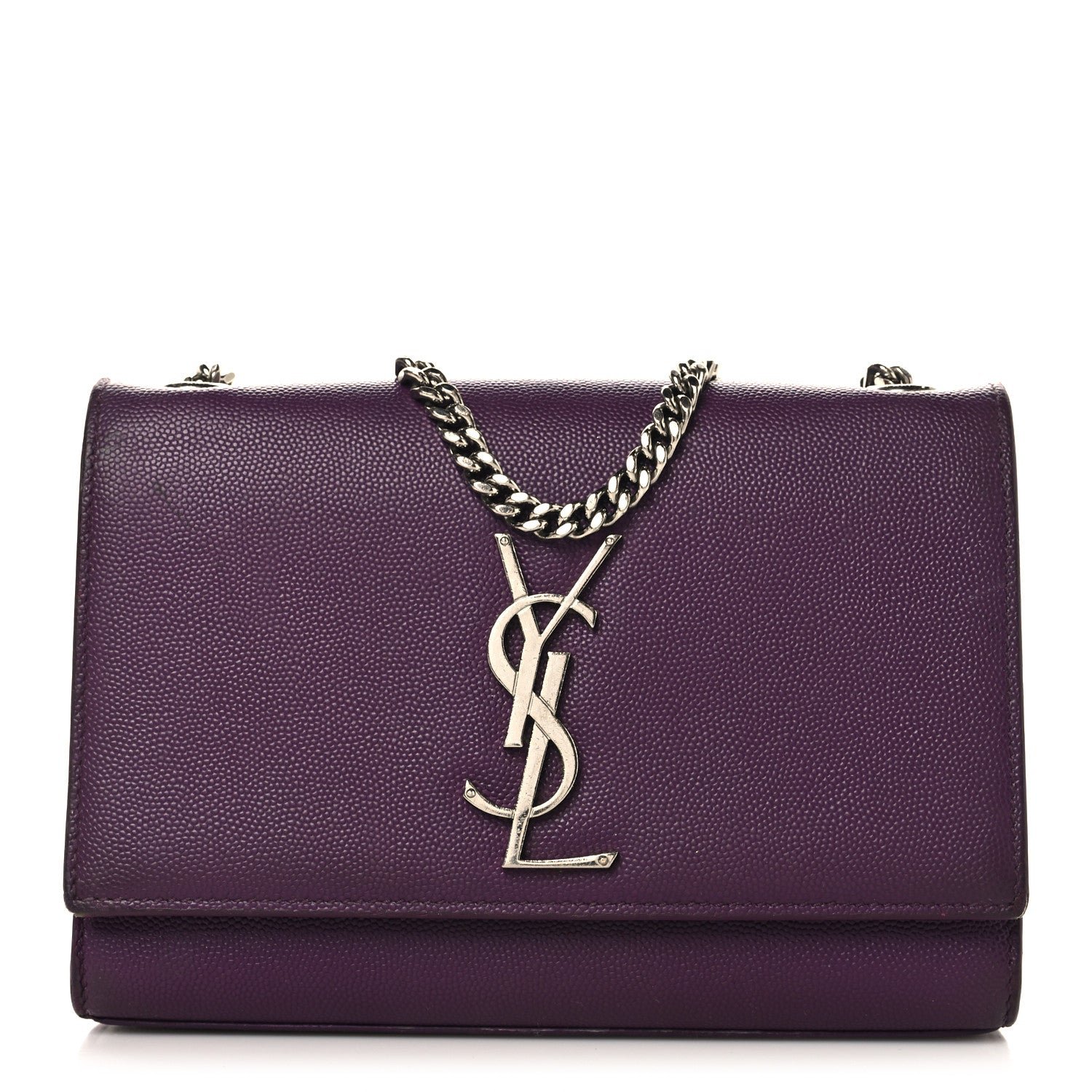 Saint Laurent Grain De Poudre Small Monogram Kate Satchel Armaranto