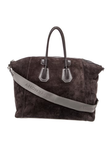 Suede Weekender Bag