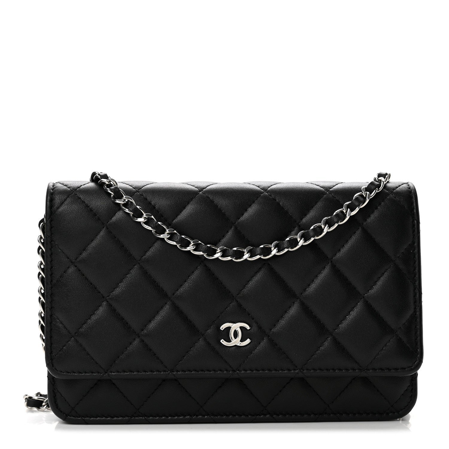 Chanel Caviar Quilted Wallet on Chain WOC Black