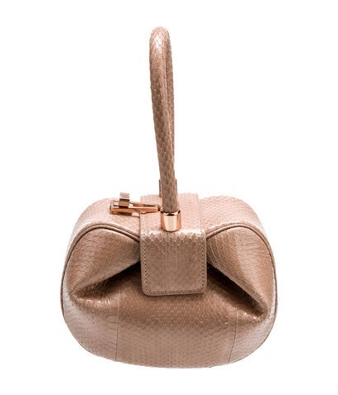 Gabriela Hearst Hearst Embossed Leather Top Handle Bag