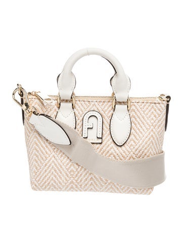 Furla Raffia Top Handle Bag w/ Tags