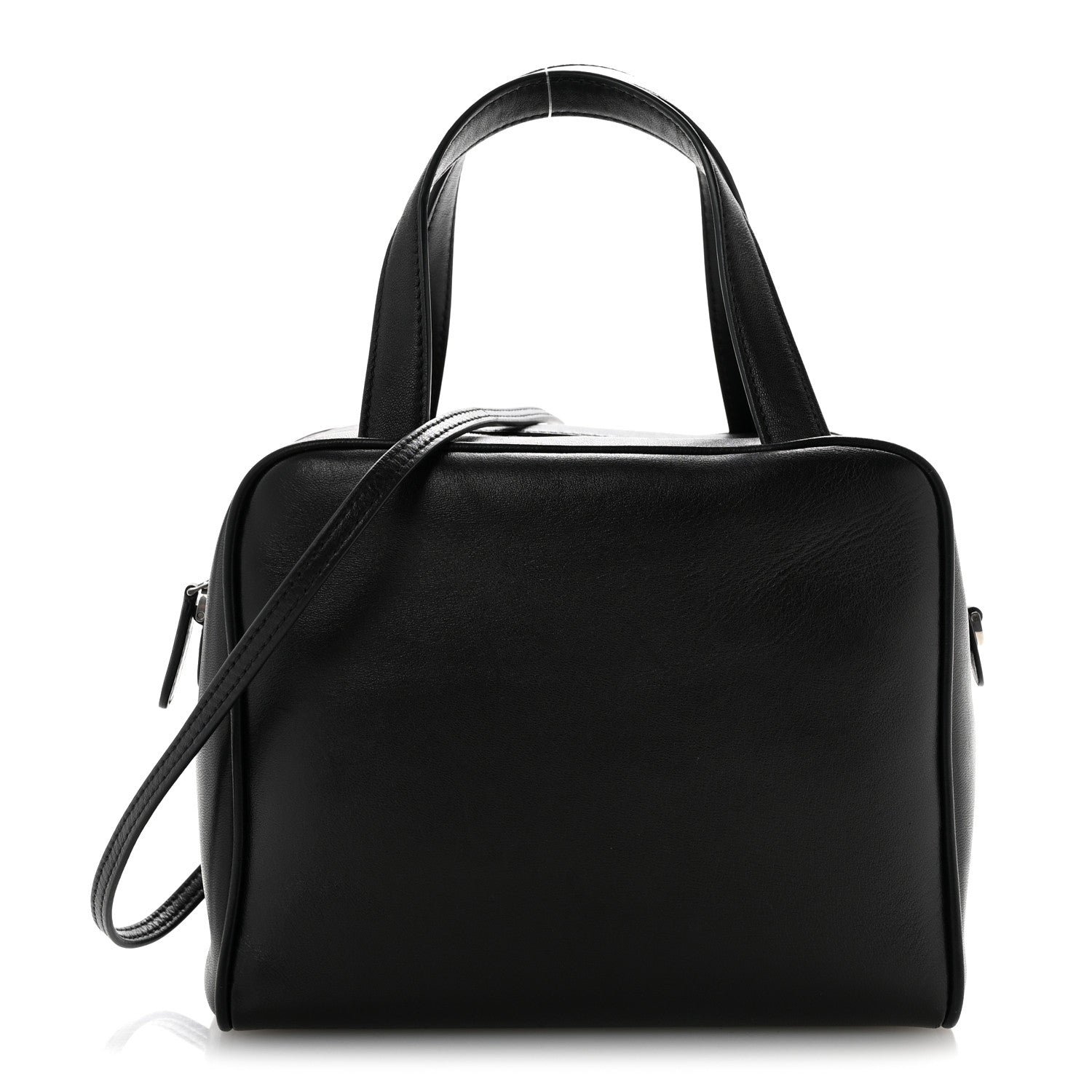 The Row The Row Calfskin Ray Bag Black
