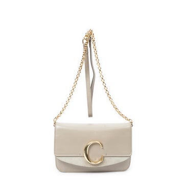 Leather C Chain Clutch