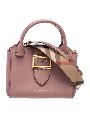 House Check Buckle Tote