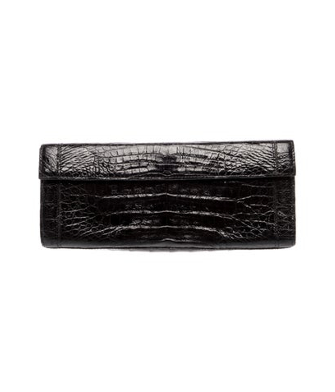 Nancy Gonzalez Gonzalez Embossed Leather Clutch