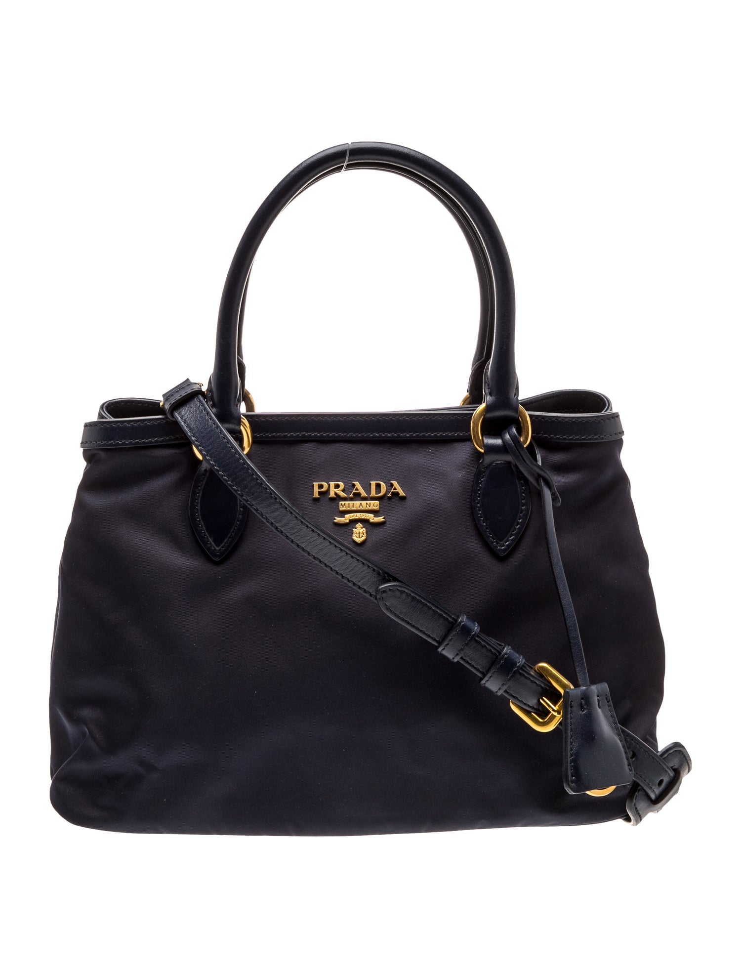 Tessuto Nylon Top Handle Bag