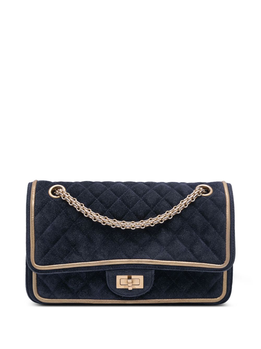 2016-2017 Reissue 2.55 Quilted Suede Double Flap 225 shoulder bag