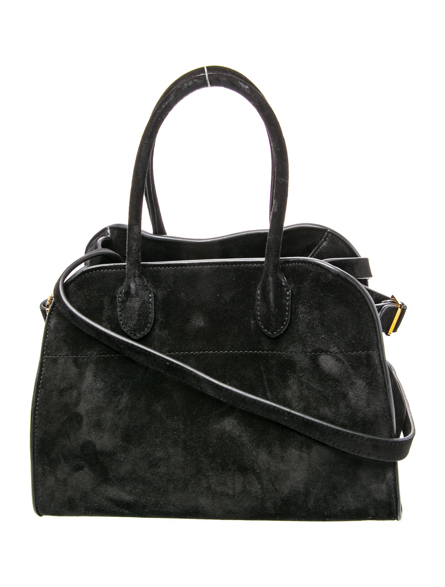 Suede Top Handle Bag