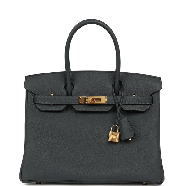 Hermes Hermes Birkin 30 Gris Misty Togo Gold Hardware