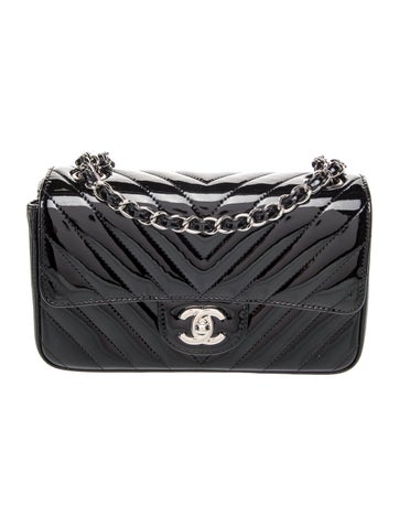 Chevron Classic Rectangular Mini Flap Bag