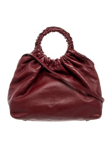 The Row Leather Double Circle Medium