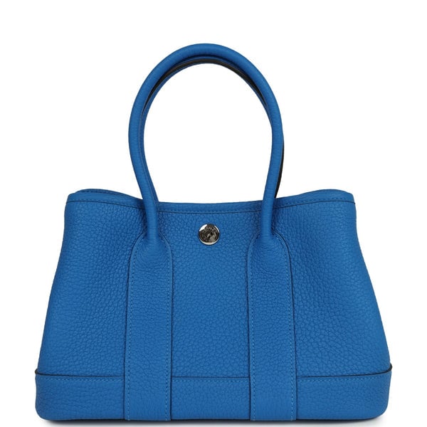 Hermes Hermes Garden Party Neo 23 Bleu Hydra Negonda Palladium Hardware