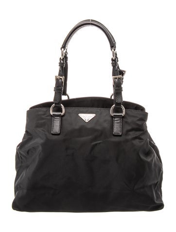 Tessuto Nylon Top Handle Bag