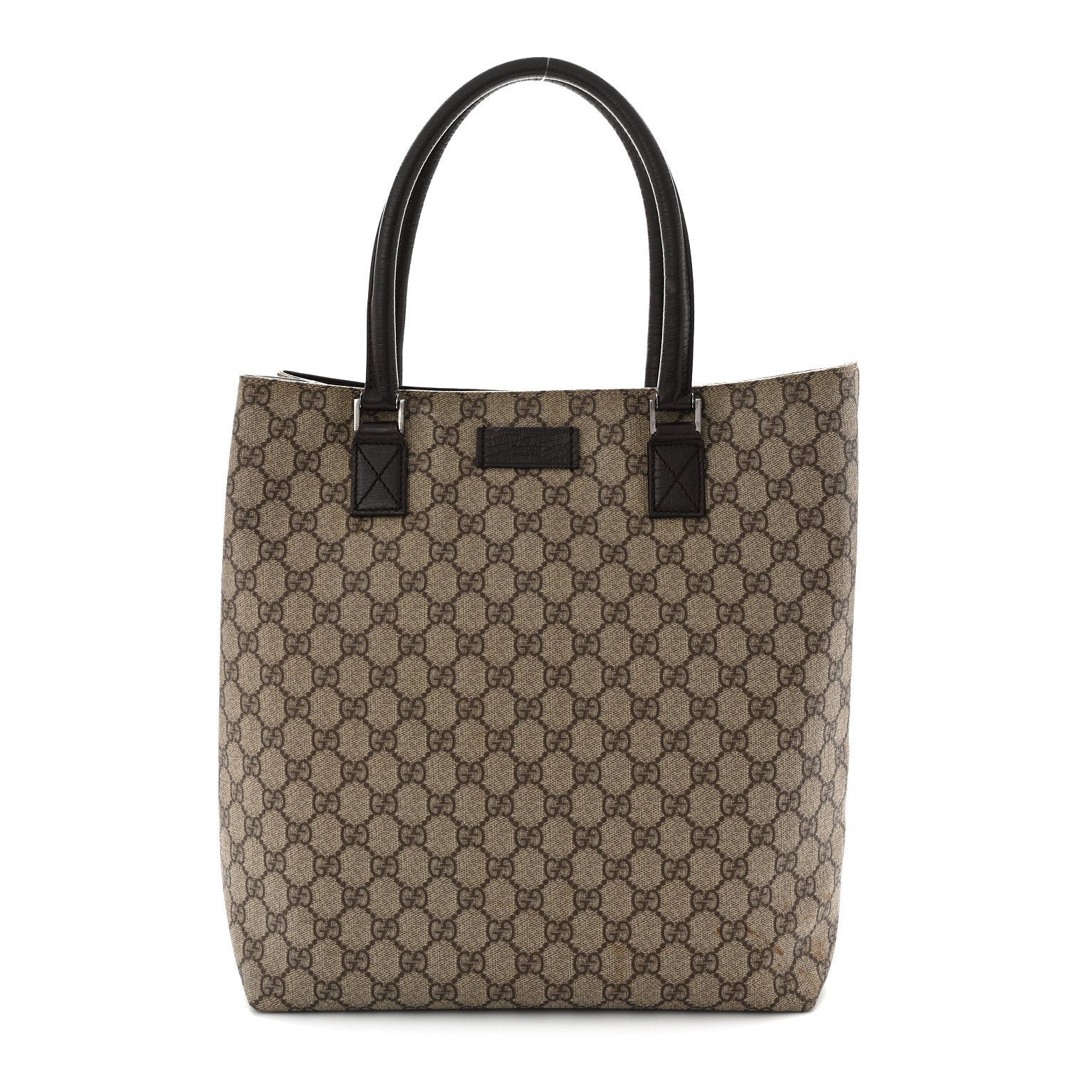 Gucci GG Plus Monogram Small Vertical Tote Dark Brown