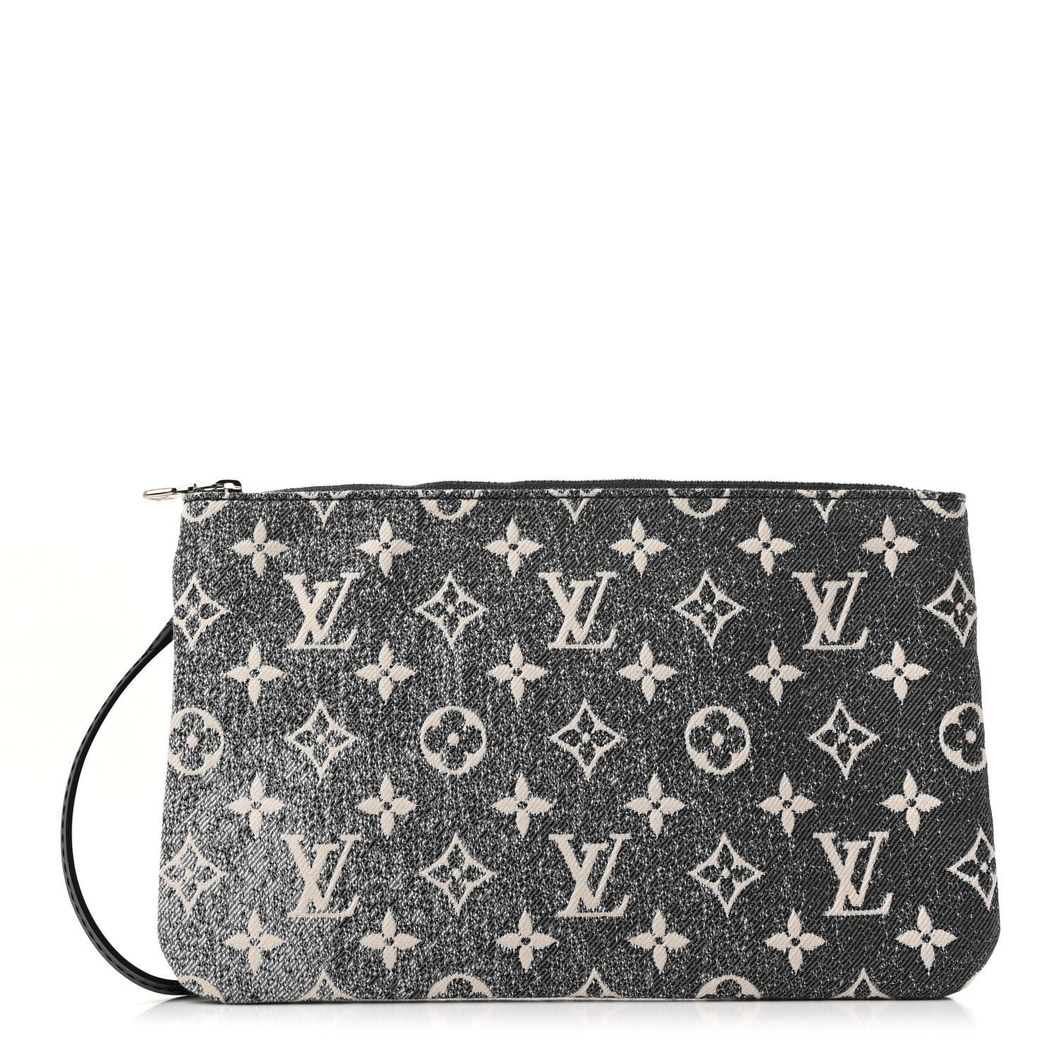 Louis Vuitton Denim Monogram Jacquard Neverfull MM GM Pochette Gray