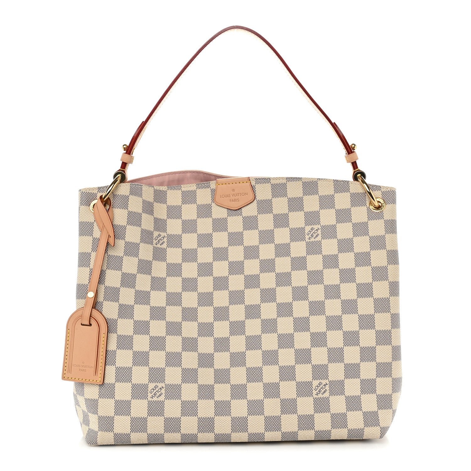 Louis Vuitton Damier Azur Graceful PM Rose Ballerine