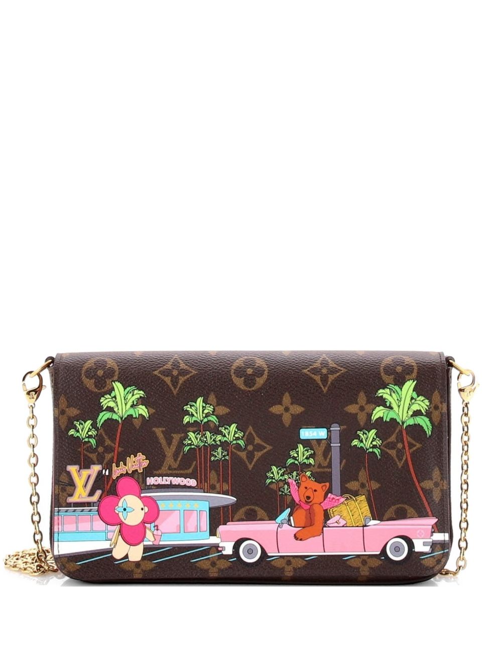 Felicie Pochette Limited Edition Vivienne Xmas Monogram Canvas crossbody bag