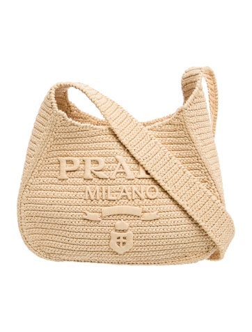Enameled Metal Triangle Yarn Raffia Hobo