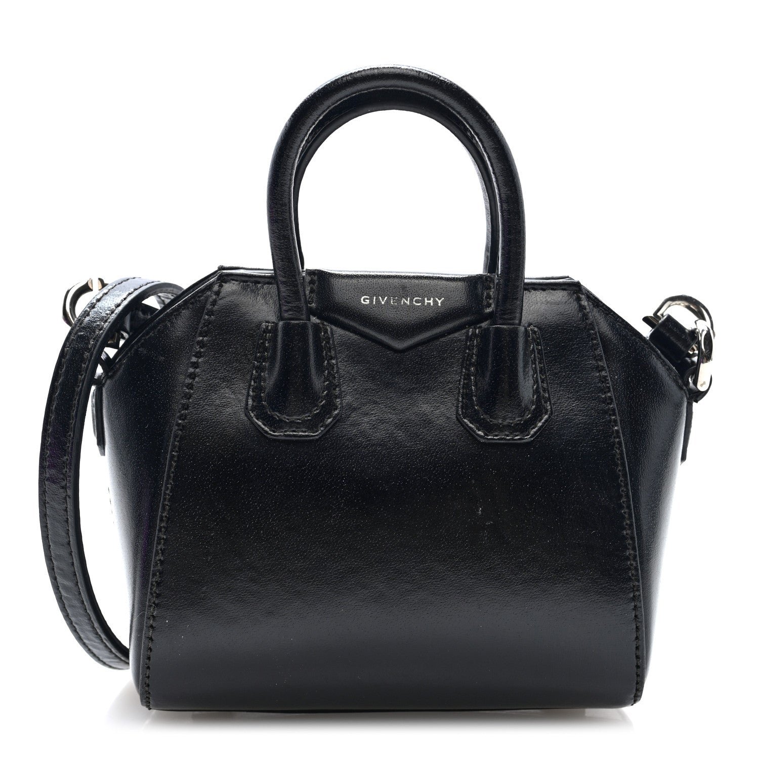 Givenchy Shiny Lord Calfskin Micro Antigona Black