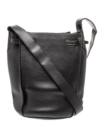 Leather Big Bucket w/Strap