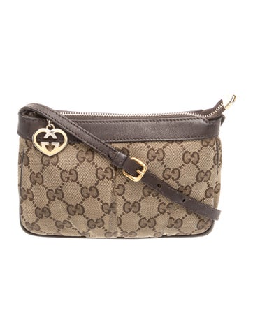 GG Canvas Lovely Heart Pochette Mini Vintage