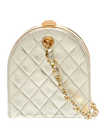 Quilted Frame Chain Bag