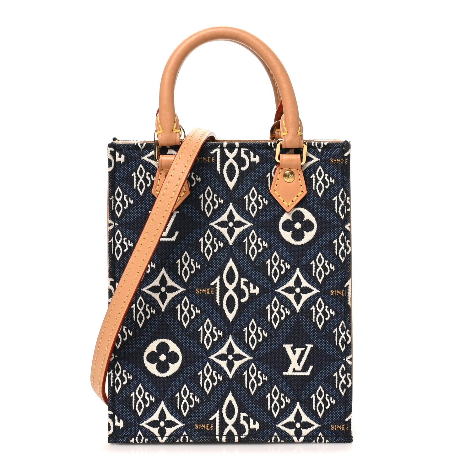 Louis Vuitton Jacquard Since 1854 Petit Sac Plat Blue