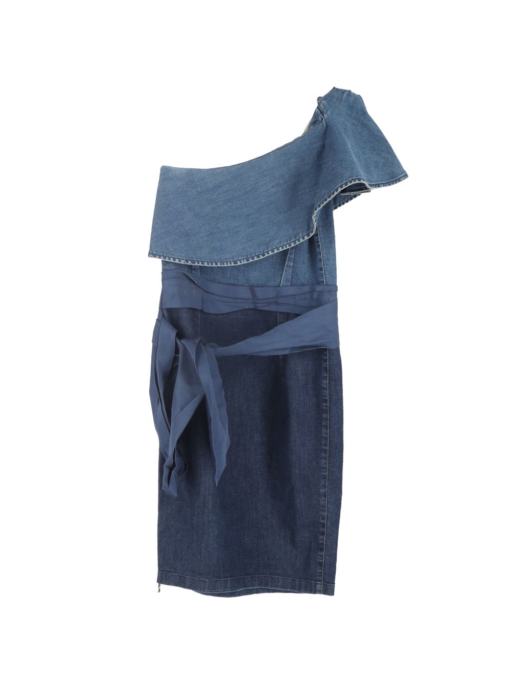 Lanvin One-shoulder ruffle mini dress
