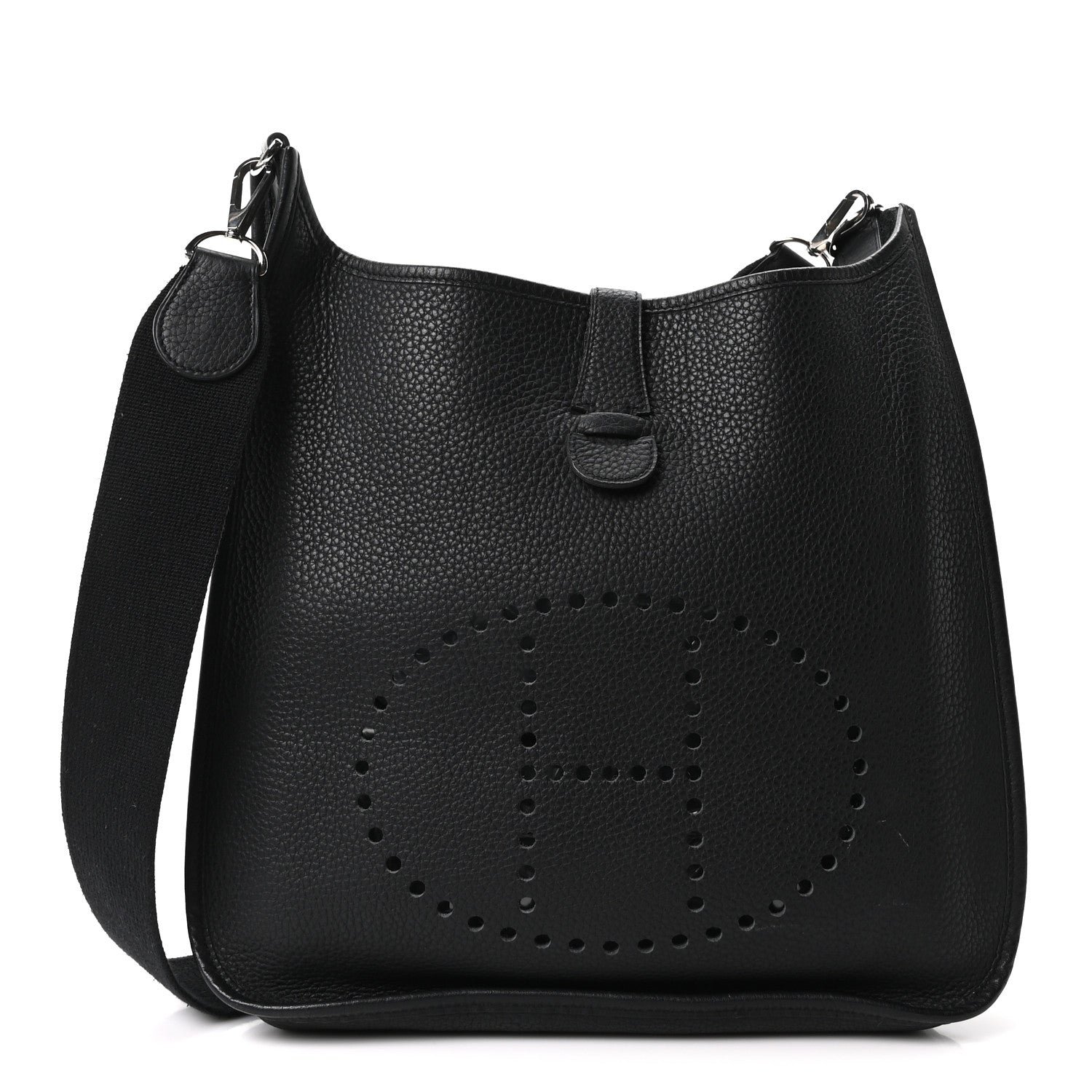 Hermes Taurillon Clemence Evelyne GM Black