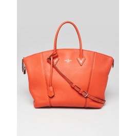 Louis Vuitton Louis Vuitton Clementine Veau Cachemire Calfskin Leather Soft Lockit MM Bag