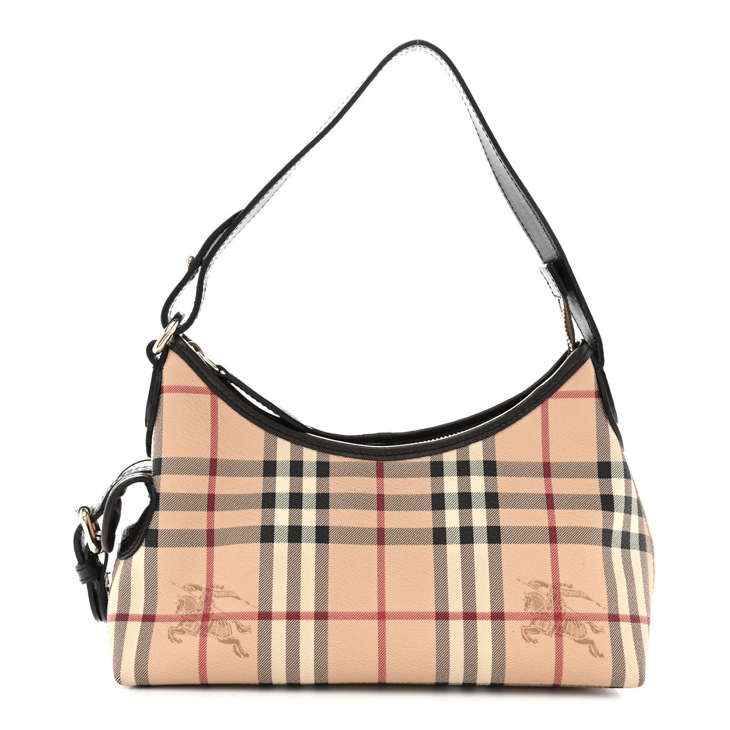 Burberry Haymarket Check Small Shoulder Bag Chocolate