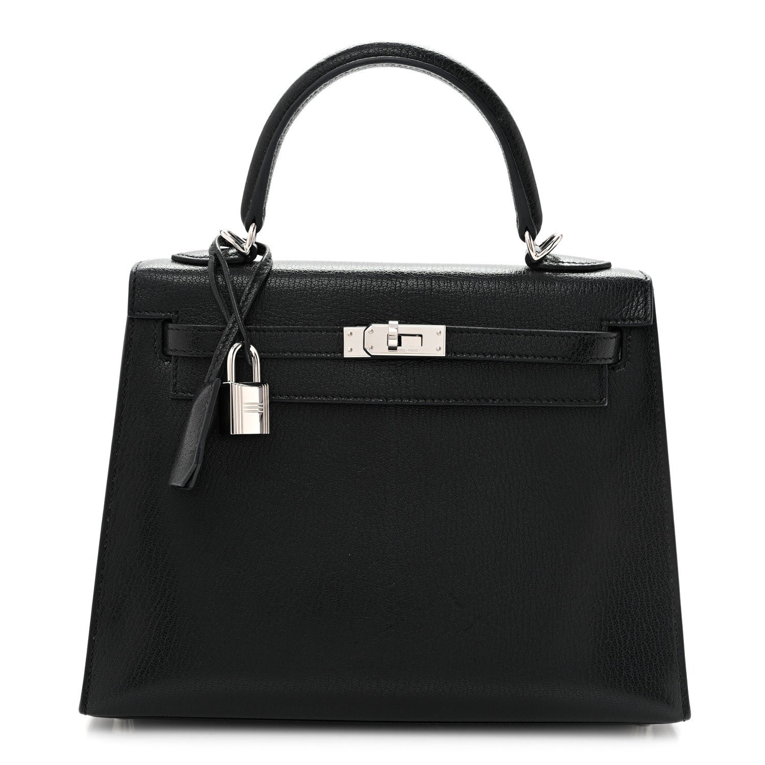 Hermes Chevre Chamkila Kelly Sellier 25 Black