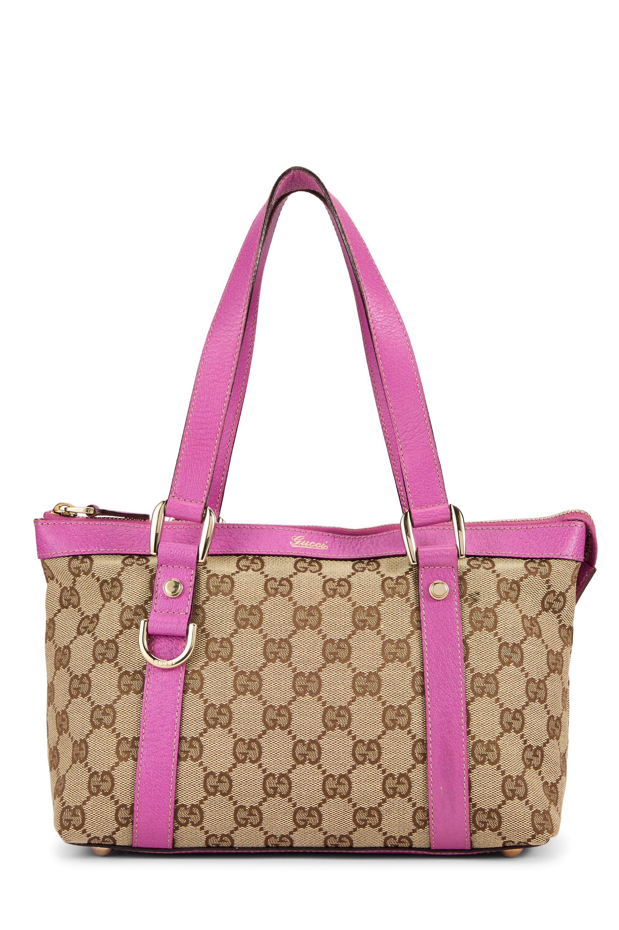 Original GG Canvas Abbey Zip Tote Small