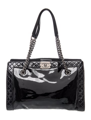 Patent Boy Reverso Shopping Tote
