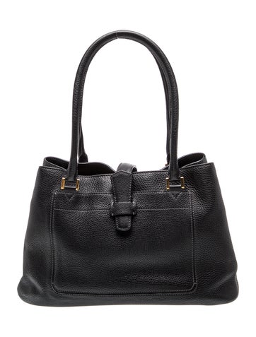 Loro Piana Leather Top Handle Bag