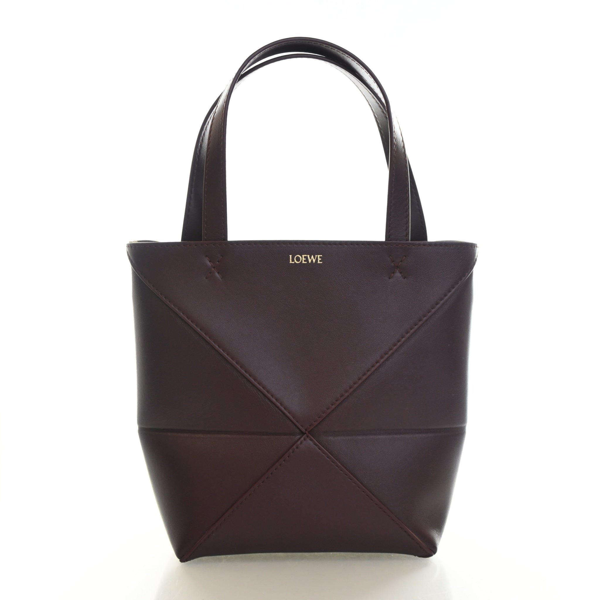 Loewe Mini Calfskin Puzzle Fold Tote Bag