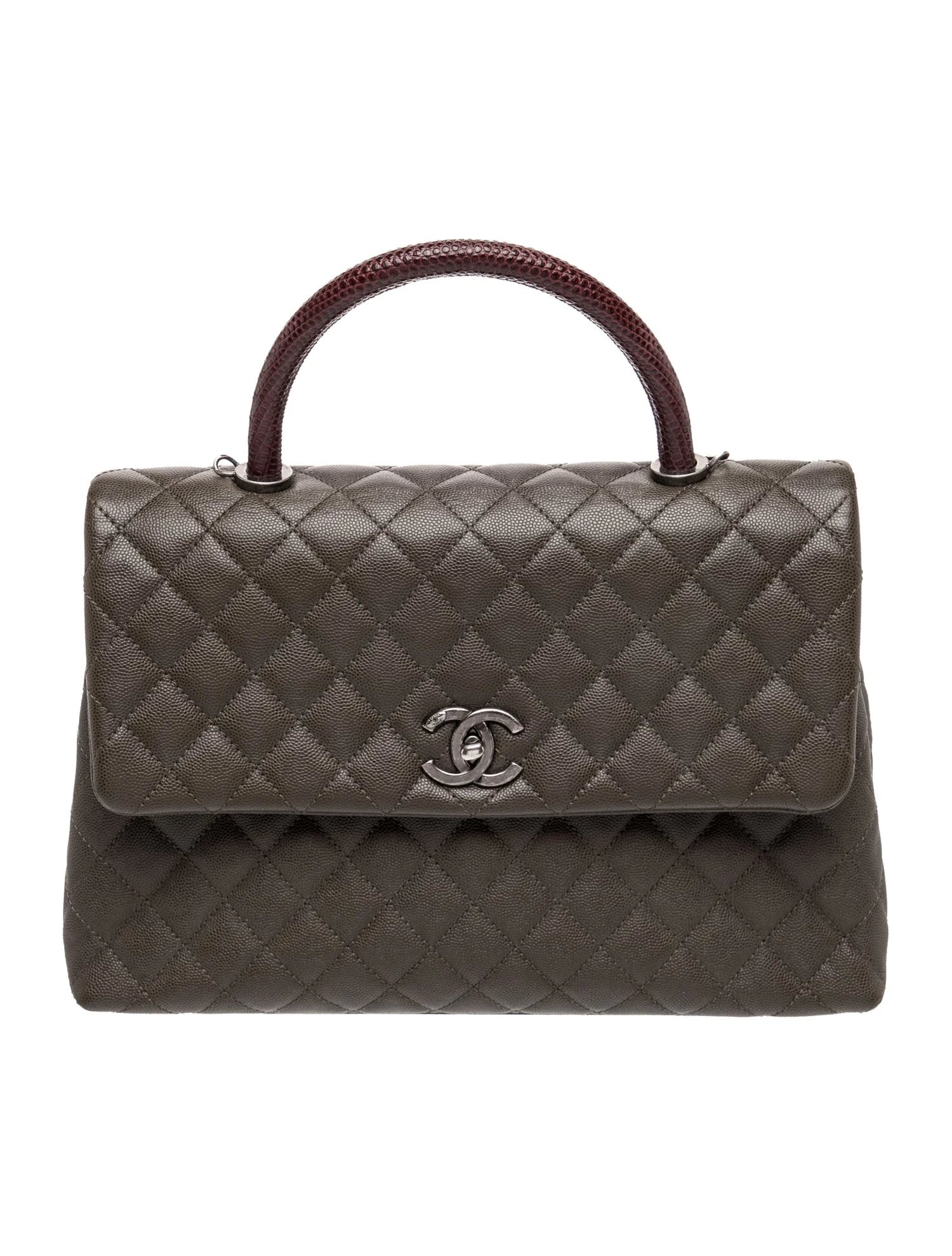 Medium Coco Lizard Handle Bag