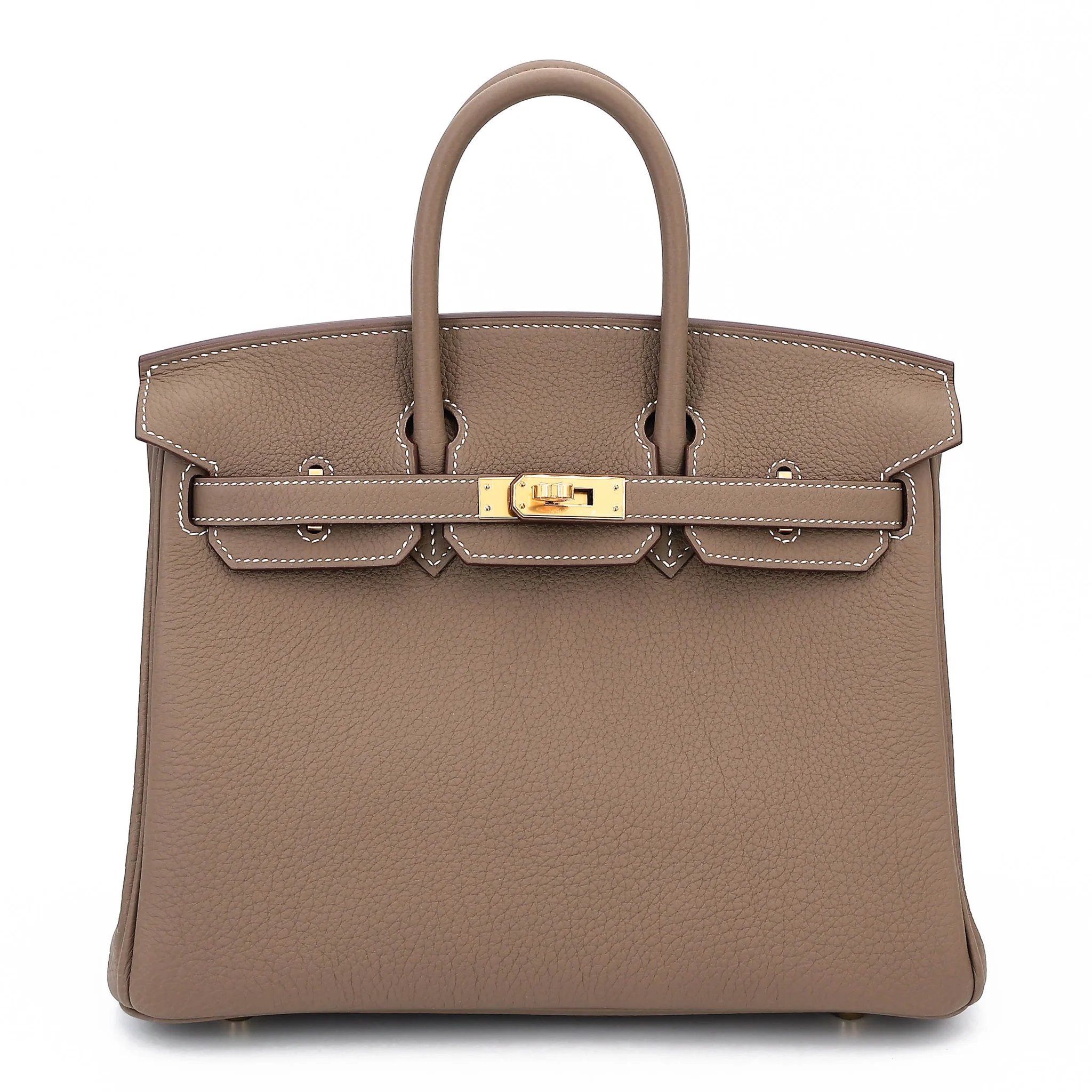 Brand New ( Rank N ) HERMÈS Birkin 25 Etoupe (18) Togo Gold hardware G (2026)