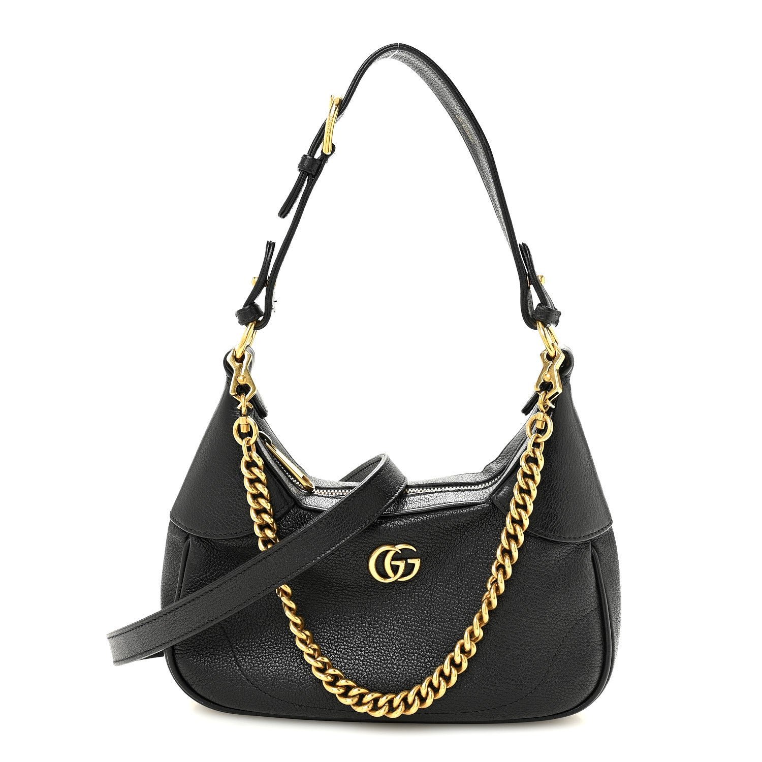 Gucci Goatskin Small Aphrodite Shoulder Bag Black