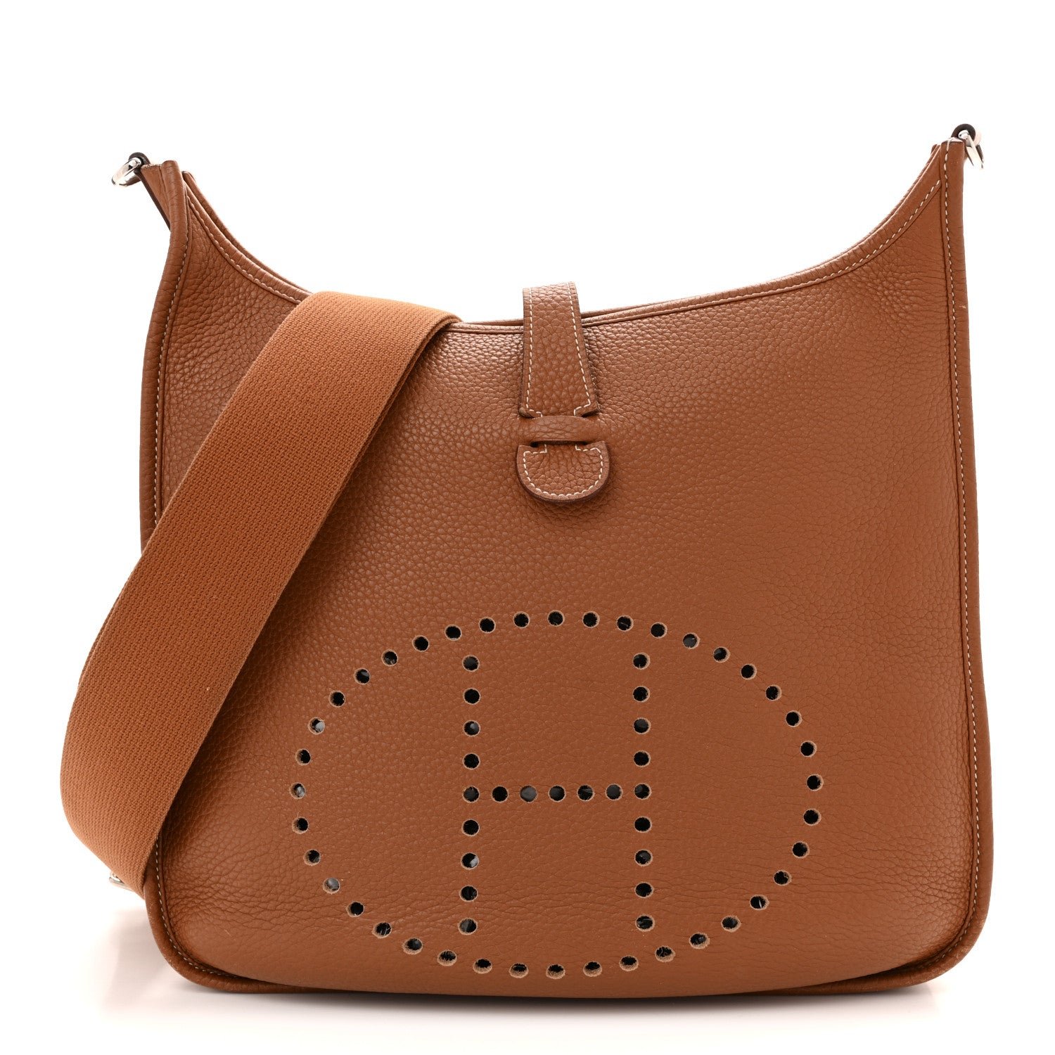 Hermes Hermes Taurillon Clemence Evelyne III PM Gold