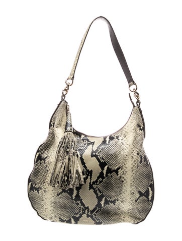 Embossed Leather Shoulder Bag