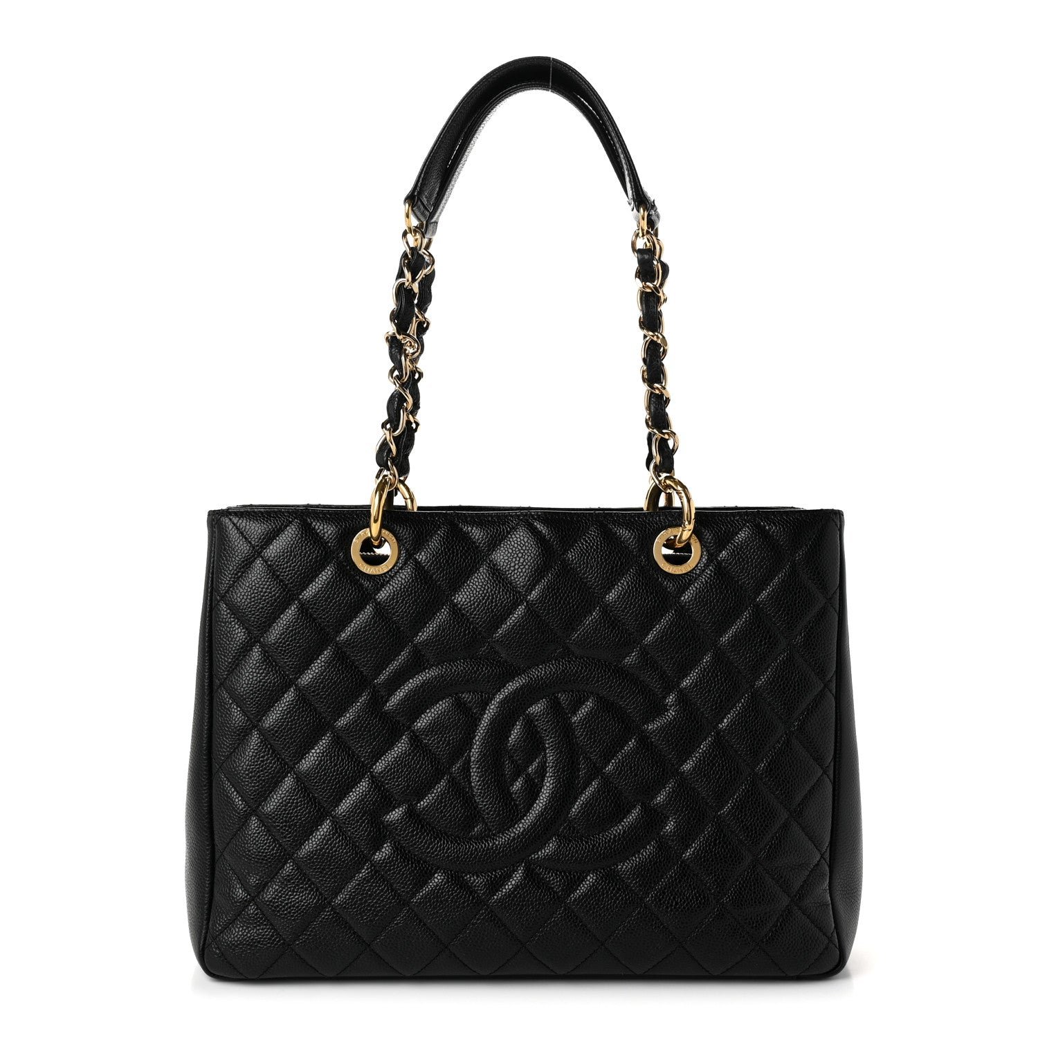 Chanel Caviar Quilted Grand Shopping Tote GST Black