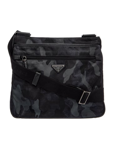 Prada Tessuto Nylon Messenger Bag Vintage