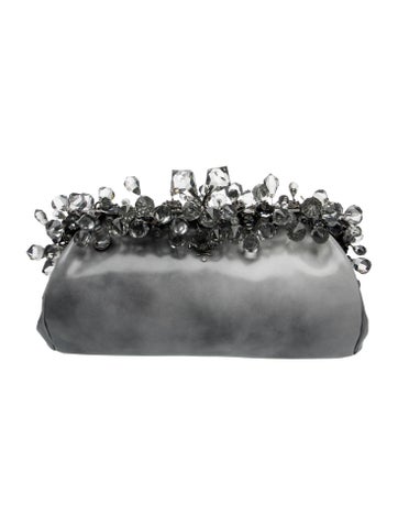 Spazzolato Leather Spazzolato Crystal Clutch