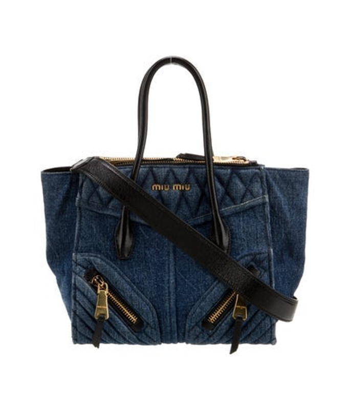 Miu Miu Miu Denim Shoulder Bag